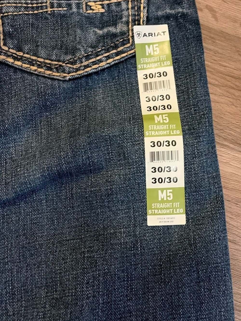 Ariat M5 M-Series Mens Straight Fit Straight Leg Jeans 30/30 - Picture 7 of 7